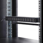 StarTech.com 16NM8-RACK-MOUNT-PDU power distribution unit (PDU) 16 AC outlet(s) 1U Black