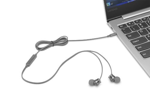 Lenovo 110 Analog Headphones Wired In-ear Calls/Music Gray