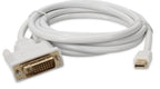 AddOn Networks MDP2DVIDMM6W video cable adapter 72" (1.83 m) Mini DisplayPort DVI-D White