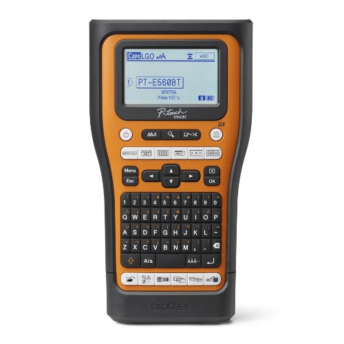 Brother PT-E560BTVP label printer Thermal transfer 180 x 180 DPI 20 mm/sec Wired & Wireless HSE/TZe Bluetooth QWERTY