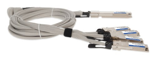AddOn Networks CAB-O-4Q-400G-2M-AO InfiniBand/fibre optic cable 78.7" (2 m) OSFP 4x QSFP56 DAC Gray, Silver