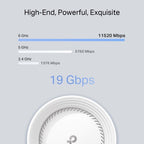 TP-Link Deco BE85 (1-Pack) Tri-band (2.4 GHz / 5 GHz / 6 GHz) Wi-Fi 7 (802.11be) White 4 Internal