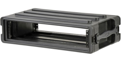 SKB Roto-Molded 2U Shallow Rack Black