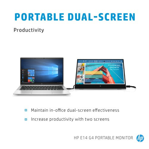 HP E-Series E14 G4 Portable Monitor