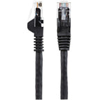 StarTech.com N6LPATCH10BK networking cable Black 118.1" (3 m) Cat6 U/UTP (UTP) Round
