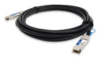 AddOn Networks ADD-QHPCQPA-PDAC5M InfiniBand/fibre optic cable 196.9" (5 m) QSFP+ DAC Black, Stainless steel