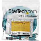 StarTech.com MPO8LCPL10M InfiniBand/fibre optic cable 393.7" (10 m) MPO/MTP 8x LC Aqua color