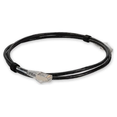 AddOn Networks ADD-6FSLCAT6A-BK networking cable Black 70.9" (1.8 m) Cat6a U/UTP (UTP)