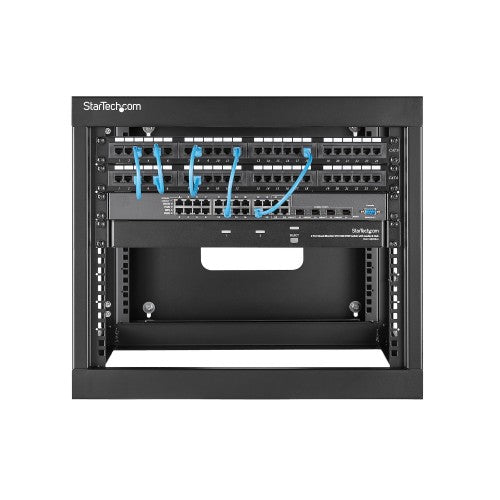 StarTech.com RK819WALLOH rack cabinet 8U Wall mounted rack Black