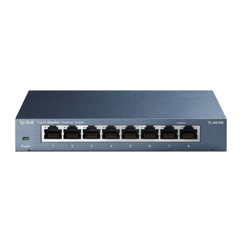 TP-Link TL-SG108 network switch Unmanaged L2 Gigabit Ethernet (10/100/1000) Black - Buy IT Solutions