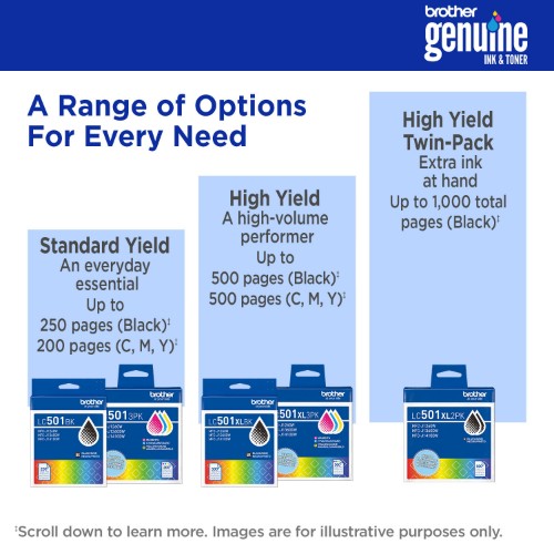 Brother LC501BKS ink cartridge 1 pc(s) Original Standard Yield Black