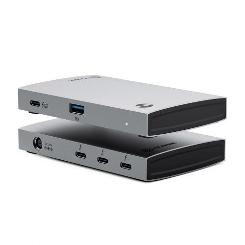 ALOGIC TB4H3TB interface hub Thunderbolt 4 40000 Mbit/s Black, Gray