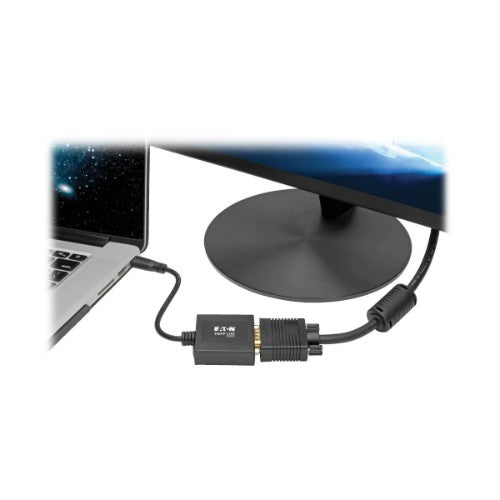 Tripp Lite P131-06N-MINI video cable adapter 6" (0.152 m) Mini HDMI VGA (D-Sub) Black