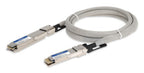 AddOn Networks OSFP-QDD-400GB-MX-PDAC2M-AO InfiniBand/fibre optic cable 78.7" (2 m) QSFP-DD DAC Gray, Stainless steel