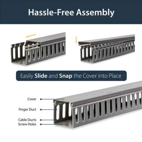 StarTech.com Wiring Raceway/Duct Gray PVC