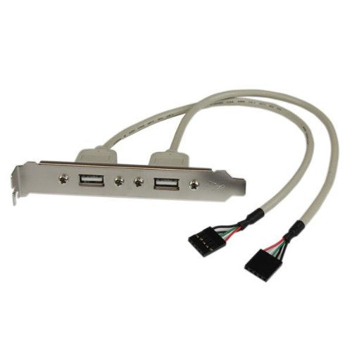StarTech.com USBPLATE cable gender changer 2 x IDC 2 x USB A Silver