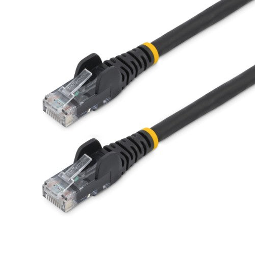 StarTech.com N6LPATCH6INBK networking cable Black 5.91" (0.15 m) Cat6 U/UTP (UTP) Round