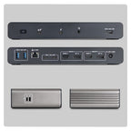 StarTech.com 206N-TB5USB4DOCK laptop dock/port replicator Wired Thunderbolt 5 Black, Gray