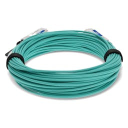 AddOn Networks AOC-Q-Q-40G-25M-AO InfiniBand/fibre optic cable 984.3" (25 m) QSFP+ Aqua color, Silver