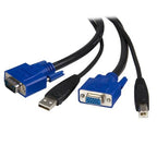 StarTech.com SVUSB2N1_15 KVM cable Black 179.9" (4.57 m)