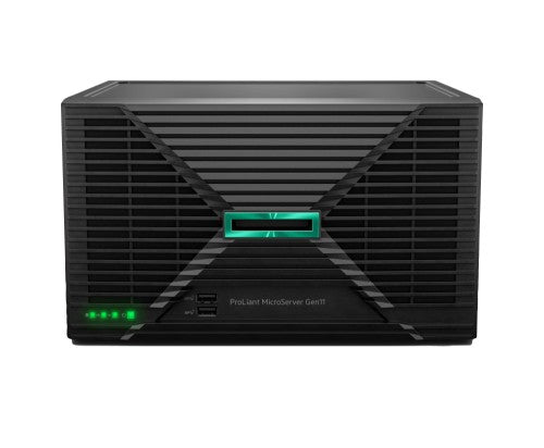 HPE ProLiant MicroServer Gen11 G7400 2c 16GB-U 4LFF-NHP 1TB HDD 180W Ext PS NA Cmp Module Server