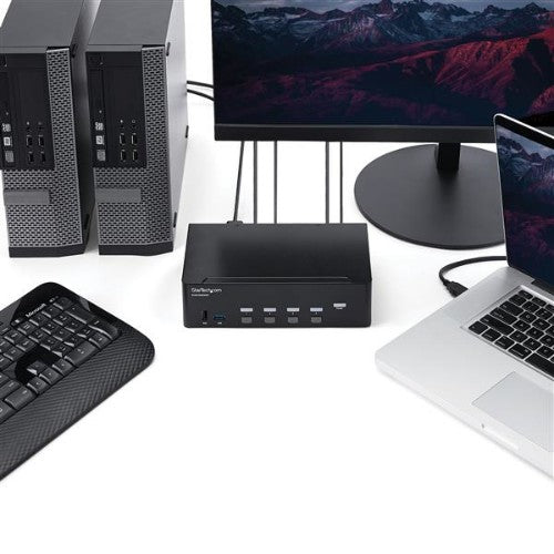 StarTech.com SV431DHD4KU KVM switch Rack mounting Black
