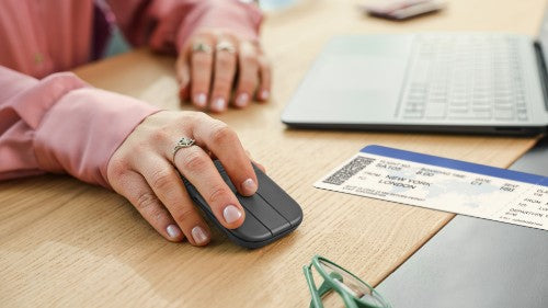 Logitech Mobi Fold mouse Travel Ambidextrous RF Wireless + Bluetooth Optical 4000 DPI
