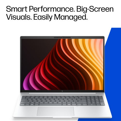 HP DJ9V8UT laptop Copilot+ PC 325 16" WUXGA 32 GB LPDDR5x-SDRAM 512 GB SSD Wi-Fi 7 (802.11be) Windows 11 Pro Silver
