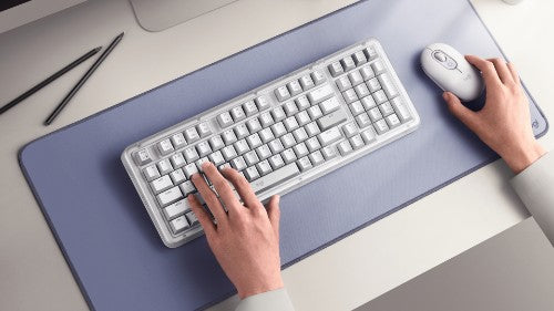 Logitech Alto Keys K98M keyboard Universal RF Wireless + Bluetooth QWERTY US English White