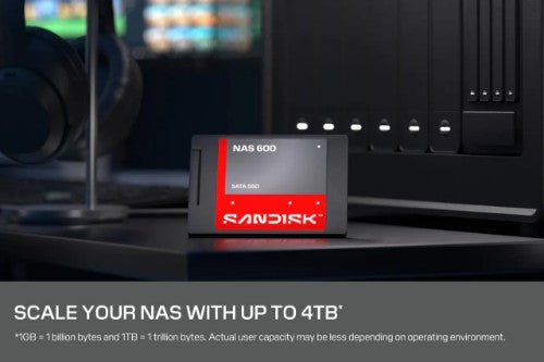 SanDisk NAS 600 4 TB 2.5" Serial ATA III 3D TLC NAND