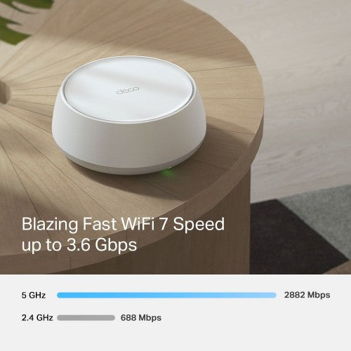 TP-Link DECO BE25(1-PACK) mesh wi-fi system Dual-band (2.4 GHz / 5 GHz) Wi-Fi 7 (802.11be) White 2 Internal
