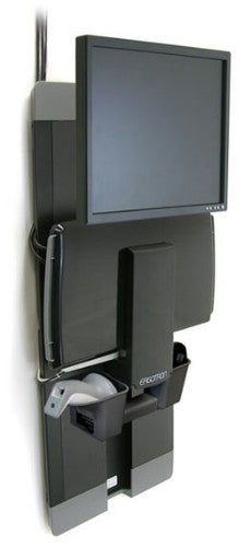 Ergotron StyleView Vertical Lift, Patient Room 24" Black