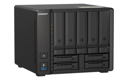 QNAP TS-H973AX-32G NAS Tower Ryzen Embedded V1500B 32 GB DDR4 HDD QuTS hero Black