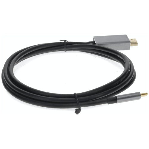 AddOn Networks USBC2H4MMAL-AA video cable adapter 72" (1.83 m) USB Type-C HDMI Black