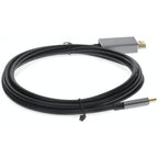 AddOn Networks USBC2H4MMAL-AA video cable adapter 72" (1.83 m) USB Type-C HDMI Black