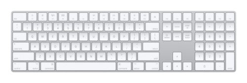 Apple MXCJ3LL/A keyboard Universal Bluetooth QWERTY US English Silver, White