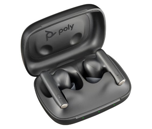 Poly Voyager Free 60 Carbon Black Earbuds +Basic Charge Case