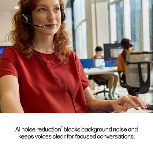 HP Poly Mission 625 Stereo USB Wired Headset (Bulk)