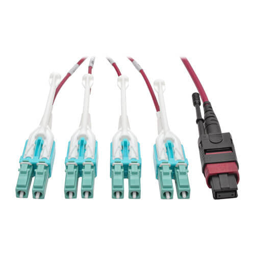 Eaton N845-01M-8L-MG InfiniBand/fibre optic cable 39.4" (1 m) MPO/MTP LC OFNP Aqua color, Black
