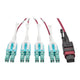 Eaton N845-01M-8L-MG InfiniBand/fibre optic cable 39.4" (1 m) MPO/MTP LC OFNP Aqua color, Black