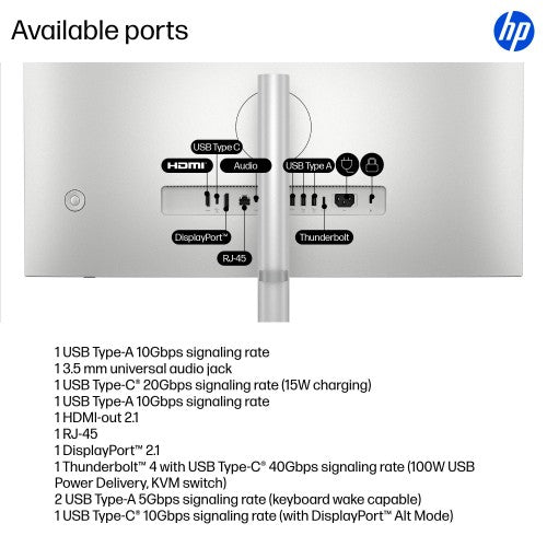 HP EliteStudio 8 G1i AI PC Wolf Pro Security Edition Intel Core Ultra 5 235 27" 2560 x 1440 pixels Touchscreen All-in-One PC 16 GB DDR5-SDRAM 512 GB SSD Windows 11 Pro Wi-Fi 7 (802.11be) Silver