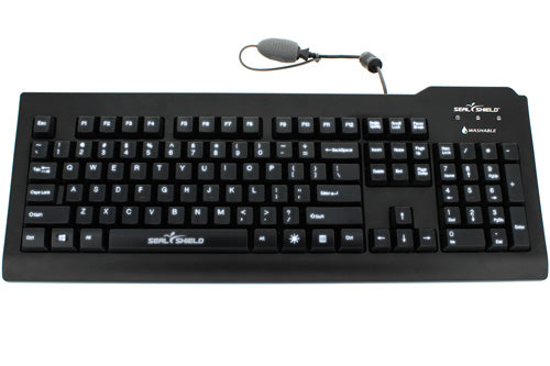 Seal Shield Silver Seal keyboard Universal USB QWERTY US English Black
