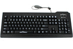 Seal Shield Silver Seal keyboard Universal USB QWERTY US English Black