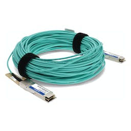 AddOn Networks MFA1A00-E020-AO InfiniBand/fibre optic cable 787.4" (20 m) QSFP28 Aqua color, Silver