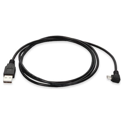 AddOn Networks USB2MICROUSBRT2M USB cable USB 2.0 78.7" (2 m) USB A Micro-USB B Black