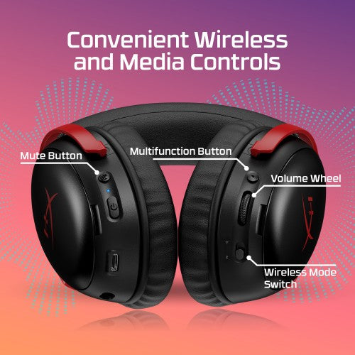 HyperX Cloud III S Wireless - Gaming Headset (Black)