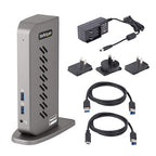 StarTech.com DK30A2DHU laptop dock/port replicator Wired USB 3.2 Gen 1 (3.1 Gen 1) Type-B Black, Gray