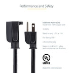 StarTech.com PAC10115 power cable Black 181.1" (4.6 m) NEMA 5-15R NEMA 5-15P