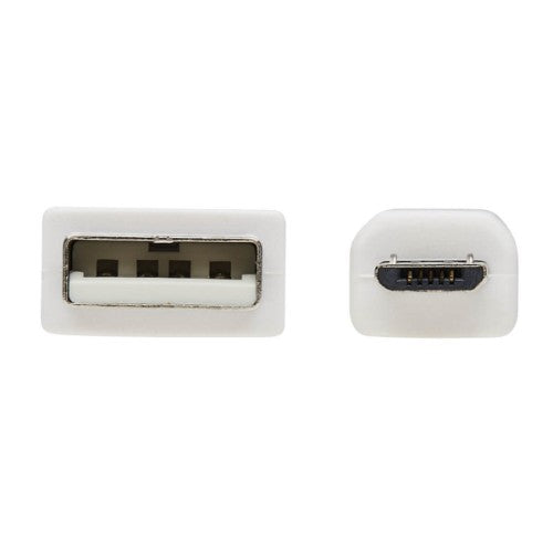 Tripp Lite U050AB-003-WH USB cable USB 2.0 35.8" (0.91 m) USB A Micro-USB B White