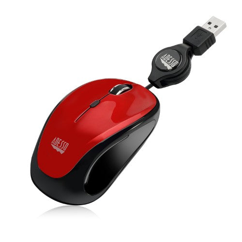 Adesso iMouse S8 mouse Travel Ambidextrous USB Type-A Optical 1600 DPI